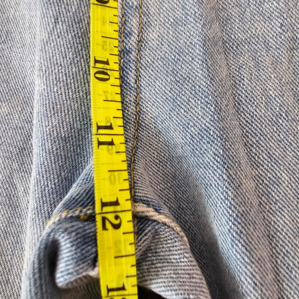 PAC SUN 90s Boyfriend Jeans Light Wash Patchwork Denim Size 24 - Picture 8 of 9